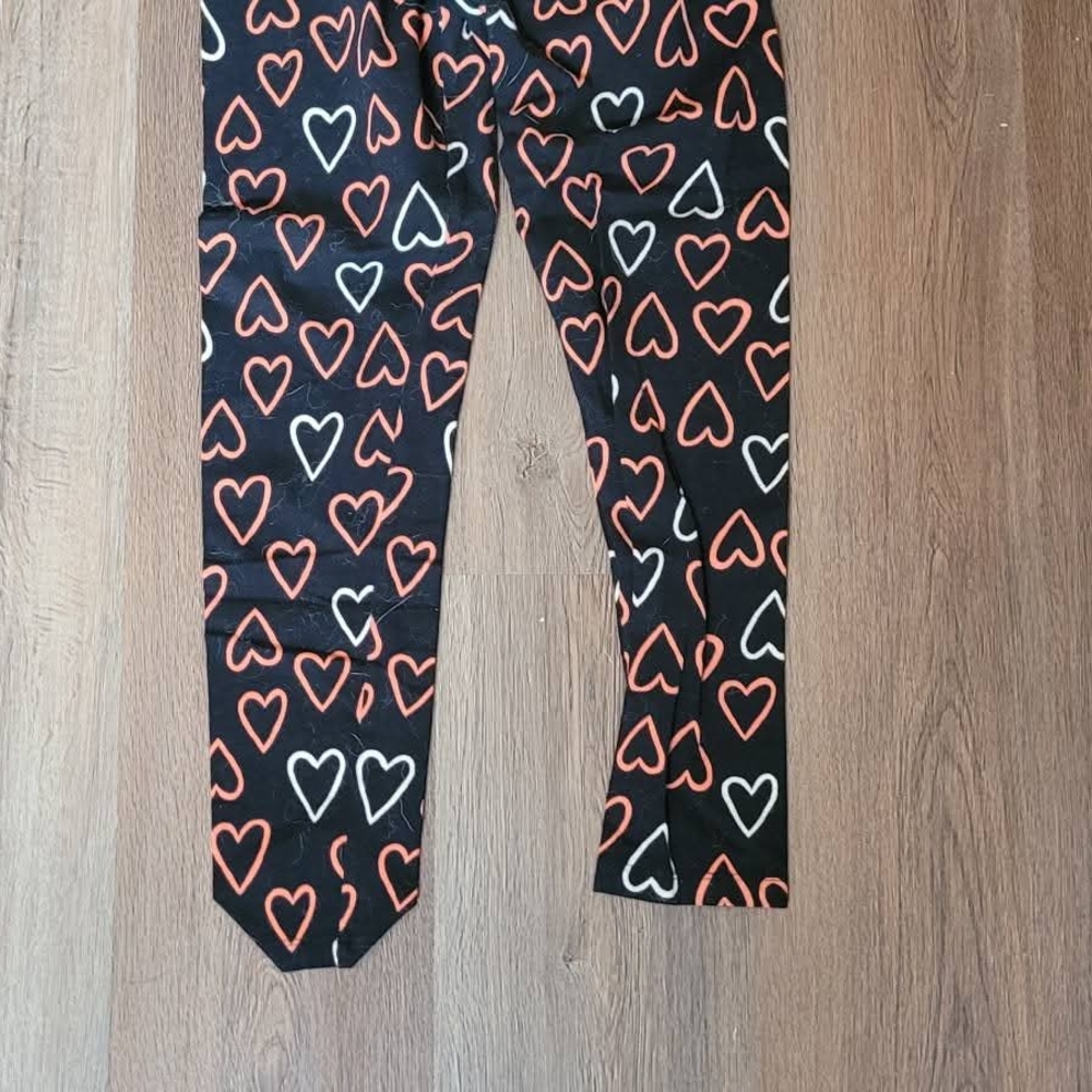 Heart Patterned Kids Leggings